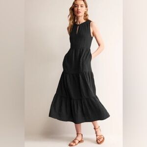 Boden Sleeveless Black Maxi Dress